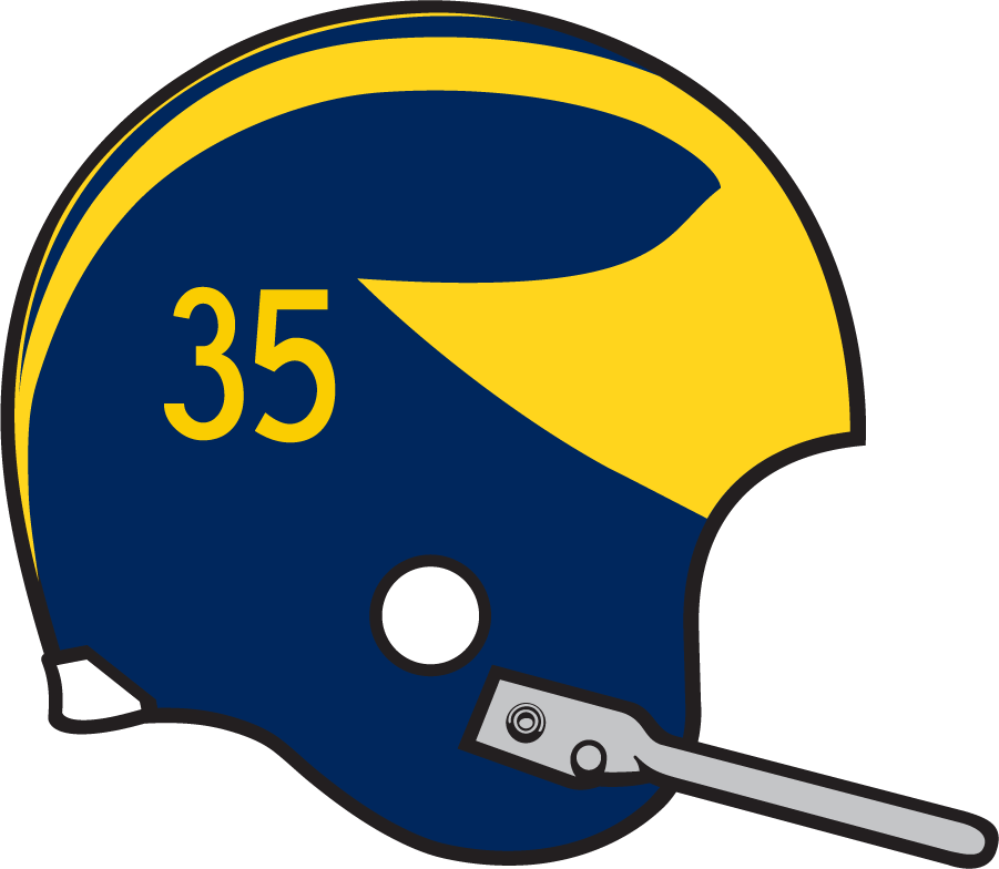Michigan Wolverines 1959-1968 Helmet Logo DIY iron on transfer (heat transfer)